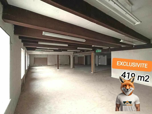 PLATEAU BRUT A AMENAGER 419m² CENTRE VILLE