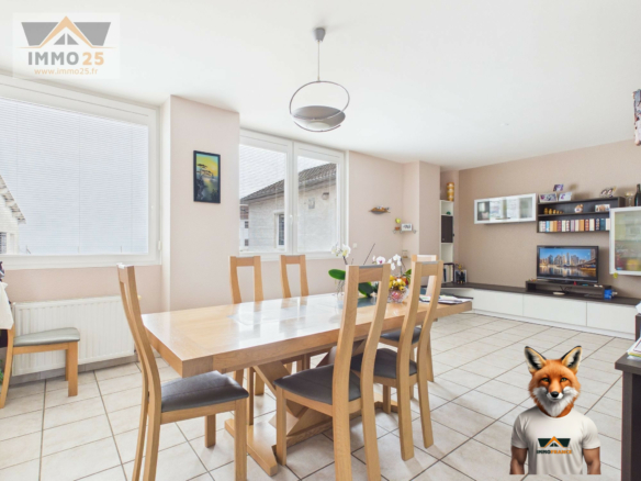 T4 Duplex lumineux – 100,34 m² – Terrasse – Stationnements