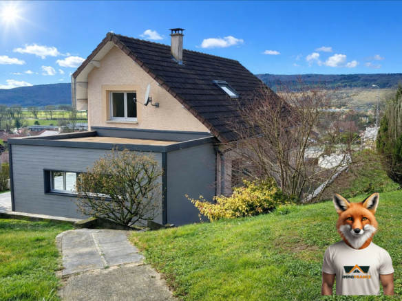 Maison individuelle 160,75m² implantée sur une parcelle de 996m²