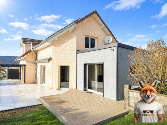 Maison individuelle 160,75m² implantée sur une parcelle de 996m²