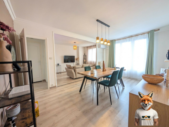 Appartement T3 meublé – balcon – climatisation