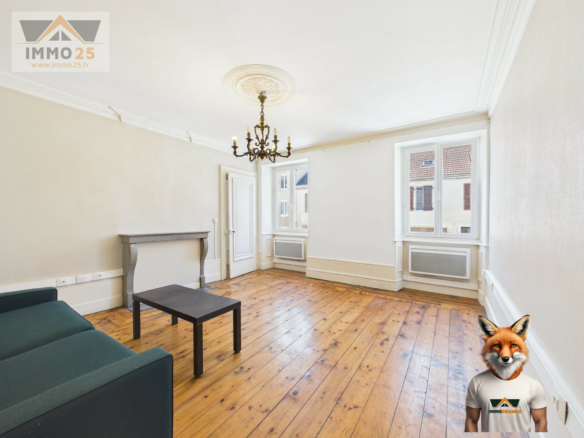 Appartement 54m2 de charme – Potentiel duplex – proche frontière Suisse