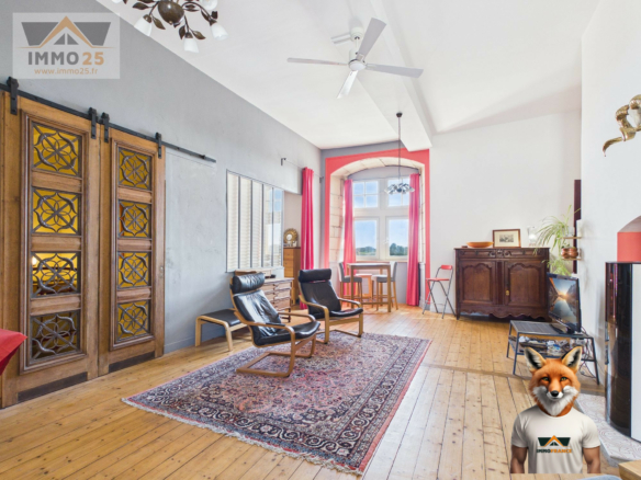 Appartement d’exception au château de Marnay avec vue imprenable