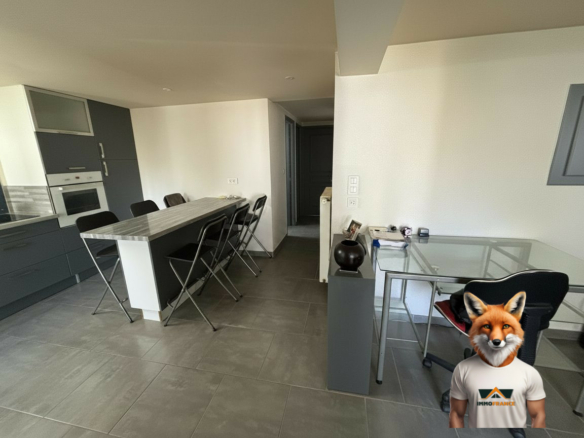 À vendre – Appartement T2 de 50 m² avec jardin, garage et parkings – Saône