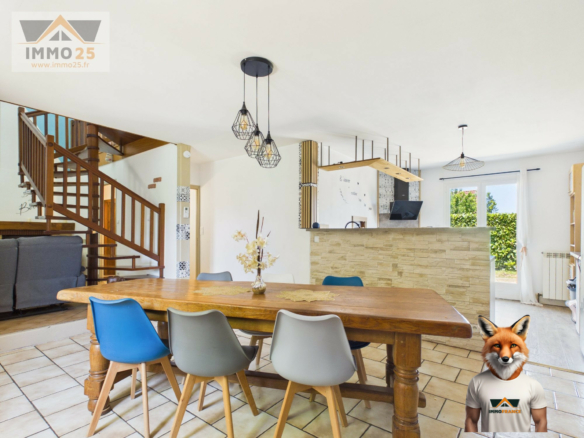 Maison individuelle de 110 m² sur terrain clos de 629 m² – Brevans, aux portes de Dole