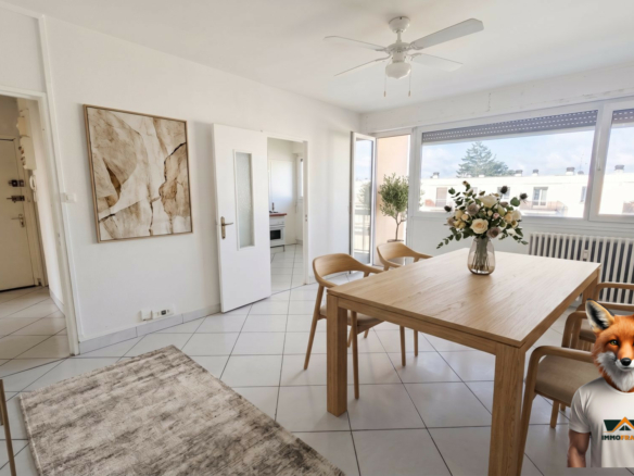 T4 LUMINEUX DE 64 M² À BESANÇON SAINT-FERJEUX