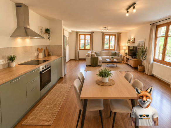 T2 Lumineux et Spacieux – 61 m²