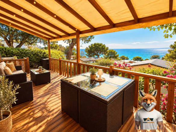 RESIDENCE SECONDAIRE VUE MER AU SEIN D&rsquo;UN CAMPING 4⭐️⭐️⭐️⭐️
