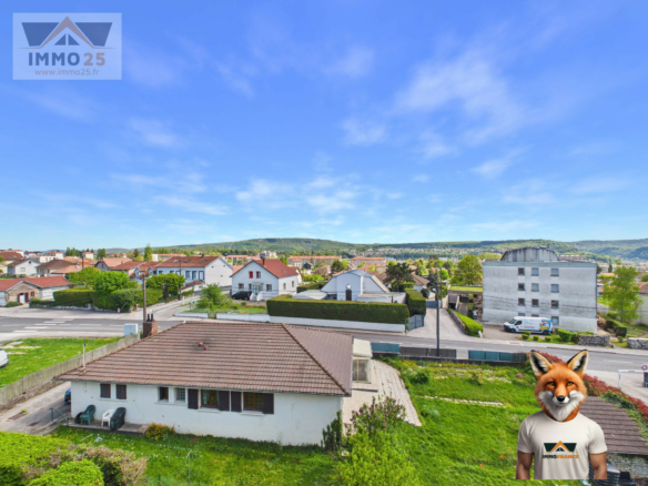 BEL APPARTEMENT LUMINEUX AVEC VUE SUR LES COLLINES DE BESANCON